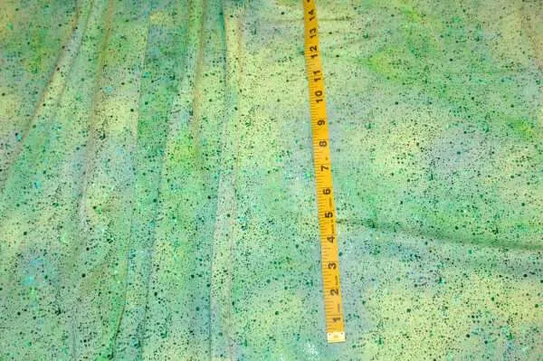 1J-107 Spring Green Metallic Tie Dye