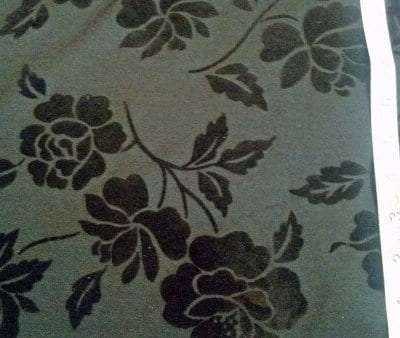 10C-100 Black Brocade Floral