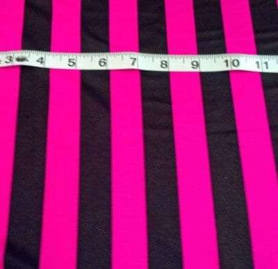 10F-103 Fuchsia/Black Stripe