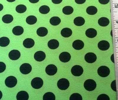 10J-100 Lime/Black Polka Dots