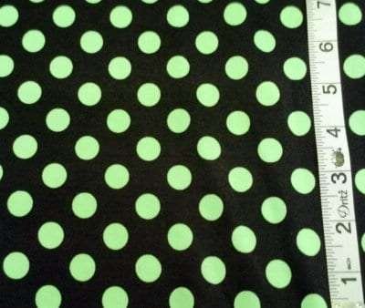 10J-101 Black/Lime Polka Dots