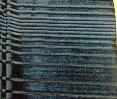 9M-112 Linear Navy Stretch Velvet