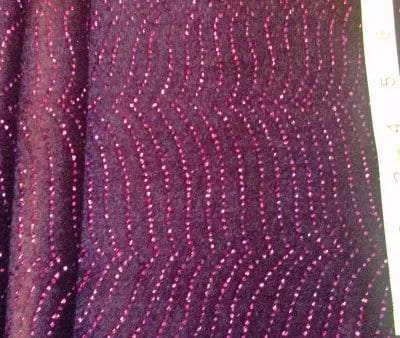 9O-101 Eggplant Sparkle Stretch Velvet