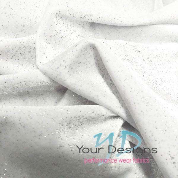 9A-100 White Silver Twinkle Velvet