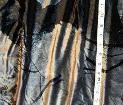 9B-101 Charcoal Leaf Velvet