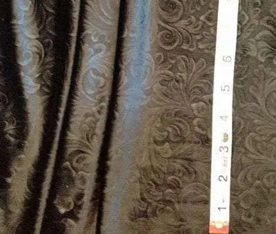 9C-101 Black Brocade Stretch Velvet