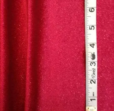 9D-101 Red/Red Glitter Stretch Velvet
