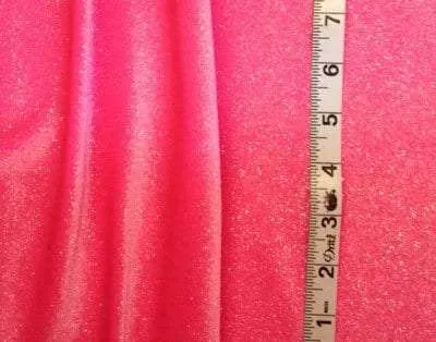9F-100 Hot Pink Glitter Stretch Velvet