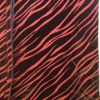 7D-101 Zebra Burn Out Velvet - 3.5 yard remnant