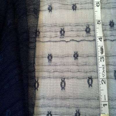 3M-106 Navy Pleated Mesh - 5.5 yard REMNANT