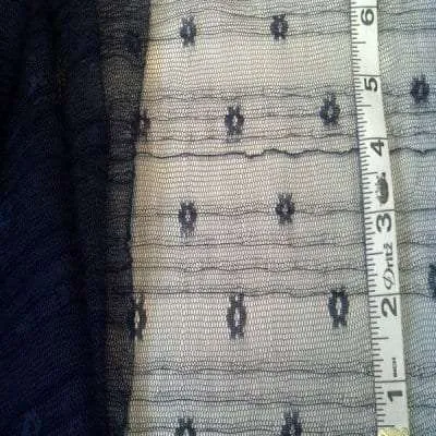 3M-106 Navy Pleated Mesh - 5.5 yard REMNANT