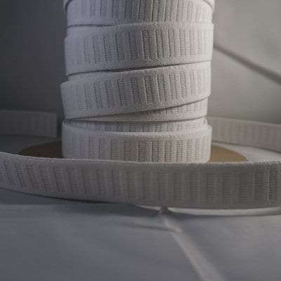 1" White Non-Roll Elastic