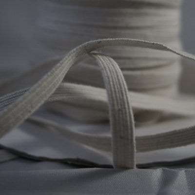 1/4" Braided Cotton Swimwear Elastic