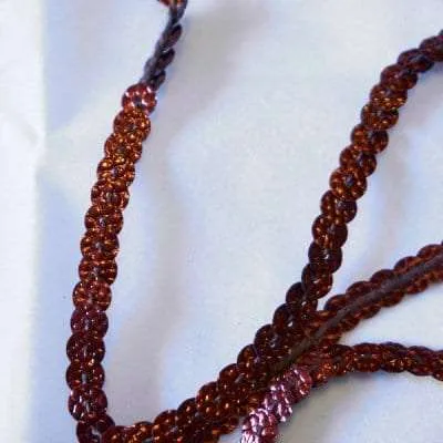 S115 Bronze Sequins Trim