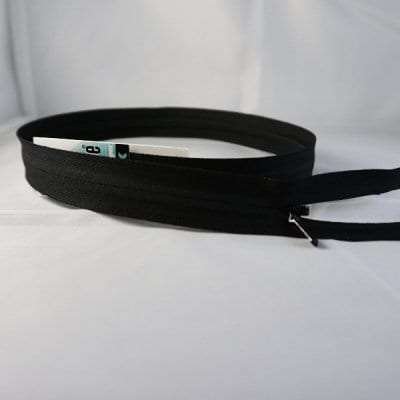 Black Unique Invisible Zipper 18"