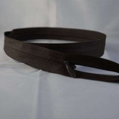 Chocolate Brown Unique Invisible Zipper 22"