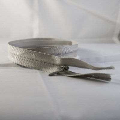 Grey Unique Invisible Zipper 22"