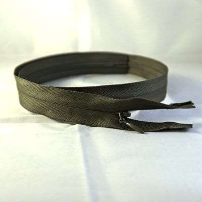 Olive Unique Invisible Zipper 22"