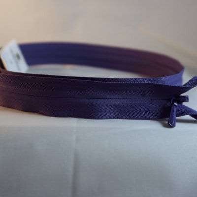 Purple Unique Invisible Zipper 22"