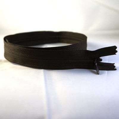 Sable Brown Unique Invisible Zipper 22"
