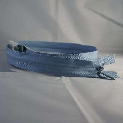 Sky Blue Unique Invisible Zipper 22"
