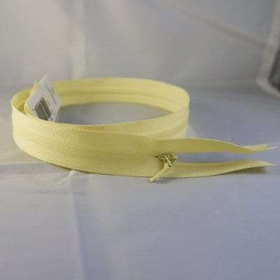 Yellow Unique Invisible Zipper 22"