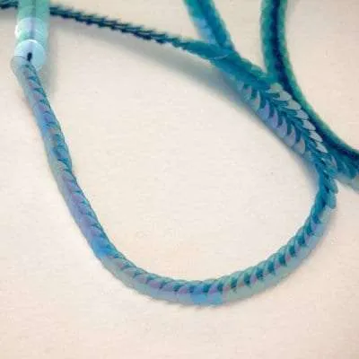 S126 Aqua Transparent Stretch Sequins Trim
