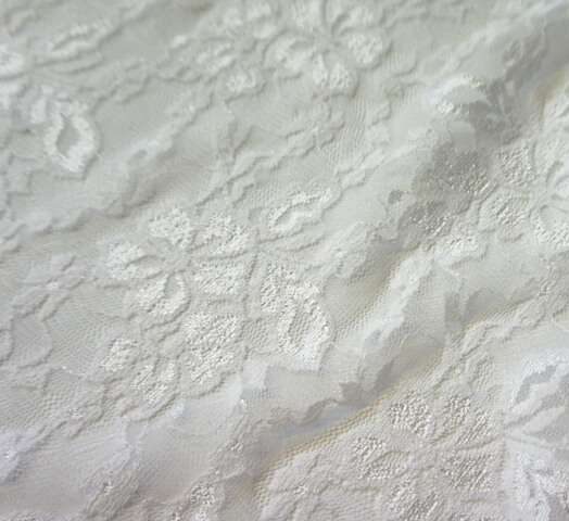 4A-105 White Jasmine Stretch Lace