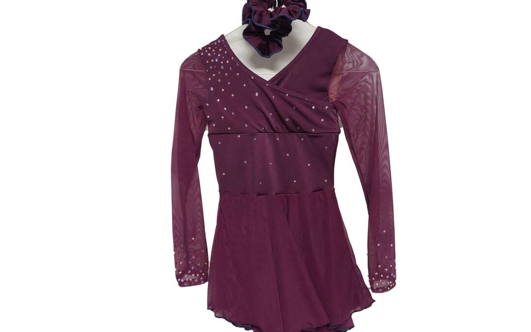 Plum Figure Skating Dress