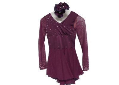 Plum Figure Skating Dress