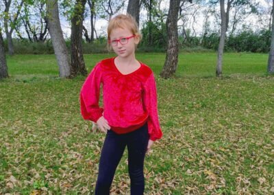 Crushed Red Velvet Top